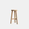 Clearance Club Cu Elwood Teak Round Bar Stool