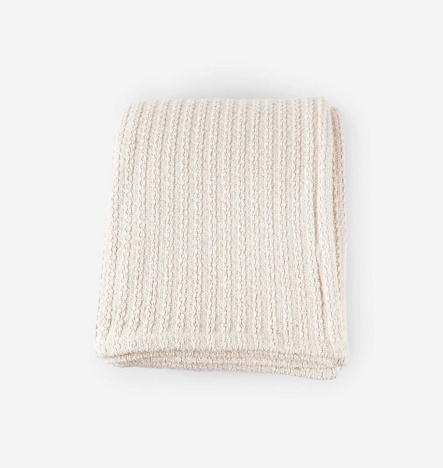 Clearance Evangeline Linens Cable Knit Bed Blanket