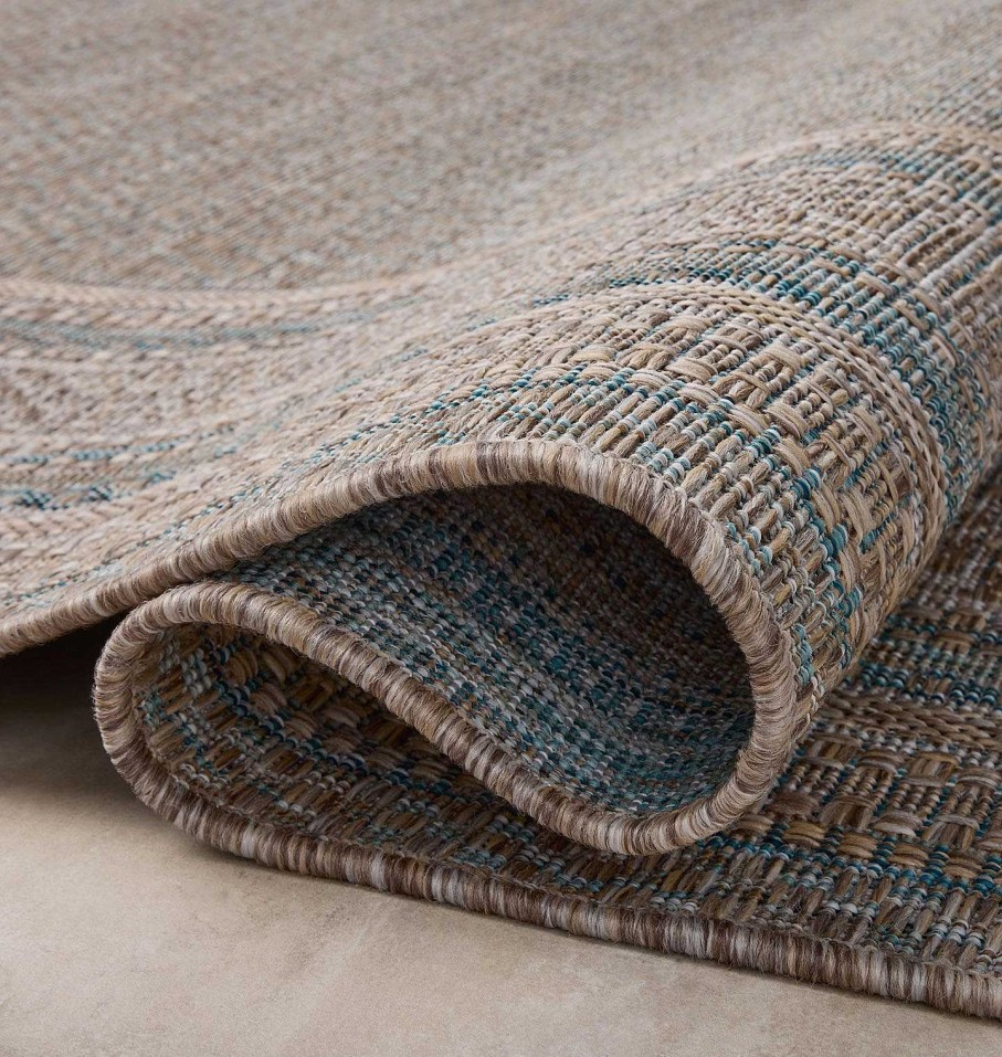 Online Amber Lewis x Loloi Topanga Top-05 Natural / Teal Area Rug