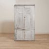 Clearance Shoppe Vintage Vintage Light Gray Cupboard