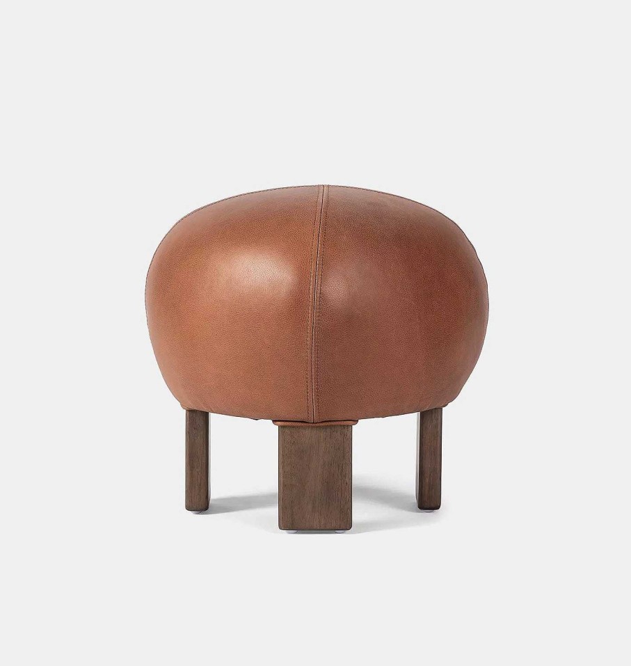 Best Austin Co Gordes Ottoman Cognac