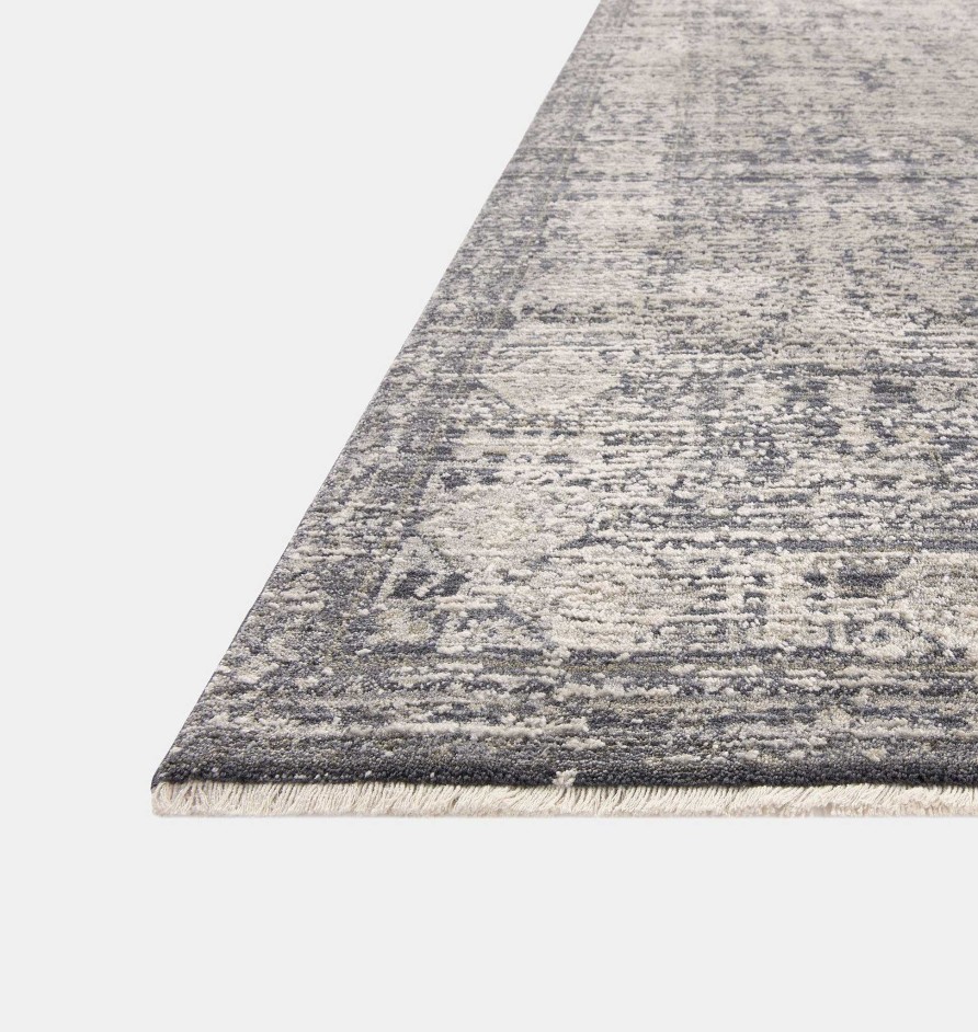 Best Amber Lewis x Loloi Alie Ale-03 Charcoal / Dove Area Rug