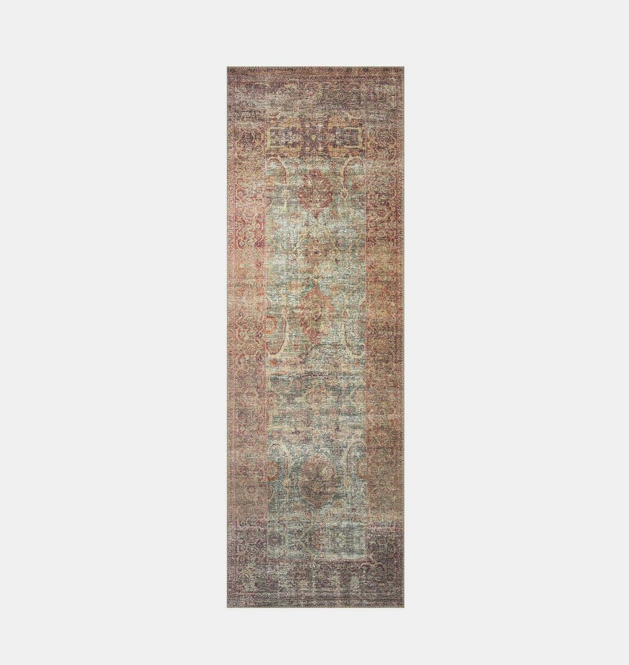 Clearance Amber Lewis x Loloi Georgie Ger-03 Jade / Sunset Area Rug