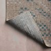 Clearance Amber Lewis x Loloi Topanga Top-04 Natural / Aqua Area Rug