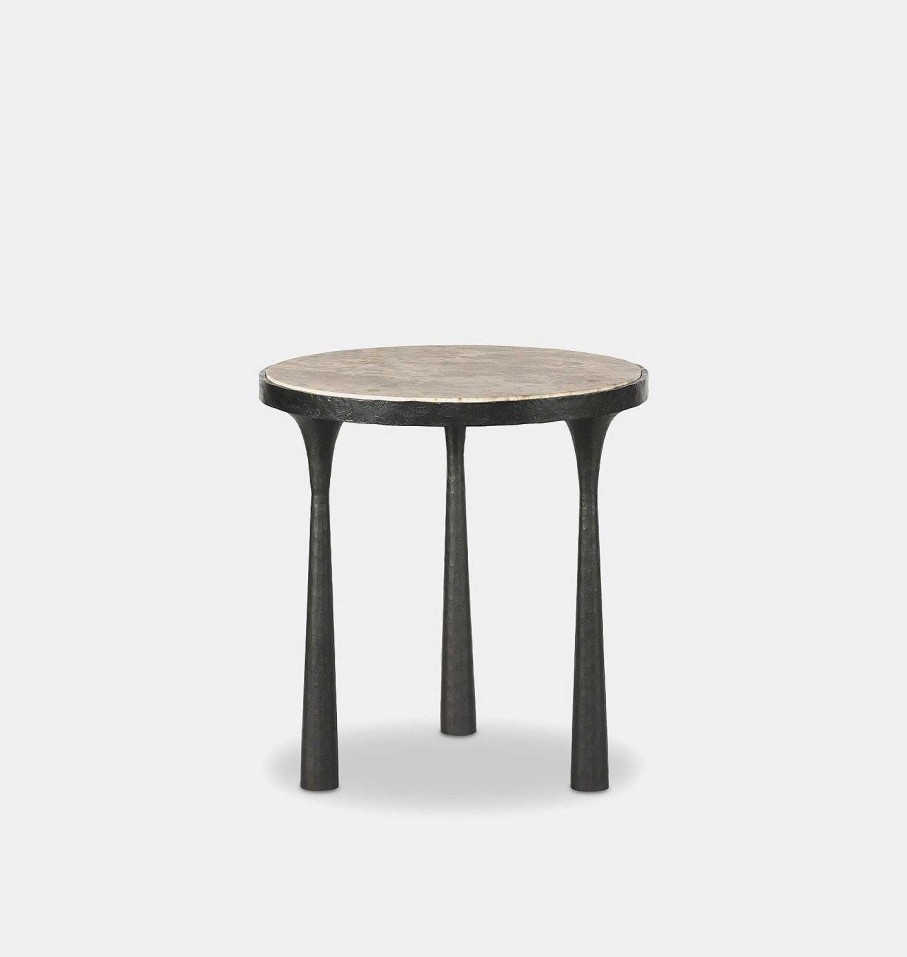 Online Amber Lewis x Four Hands Billings Hammered Iron End Table