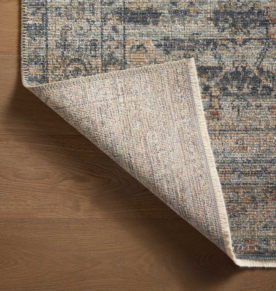 Best Loloi Rugs Heritage Her-09 Sky / Sunset Area Rug