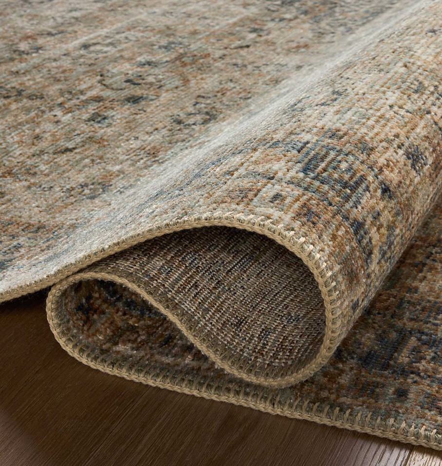 Clearance Loloi Rugs Heritage Her-08 Sage / Navy Area Rug