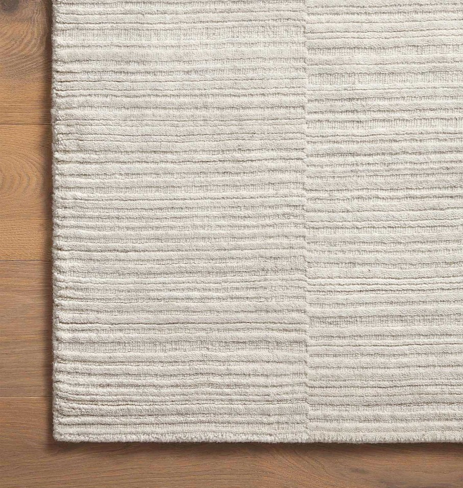 Hot Amber Lewis x Loloi Lou Lox-01 Ivory Area Rug