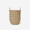 New Shoppe Amber Interiors Hand-Woven Rattan Basket W/ Handles