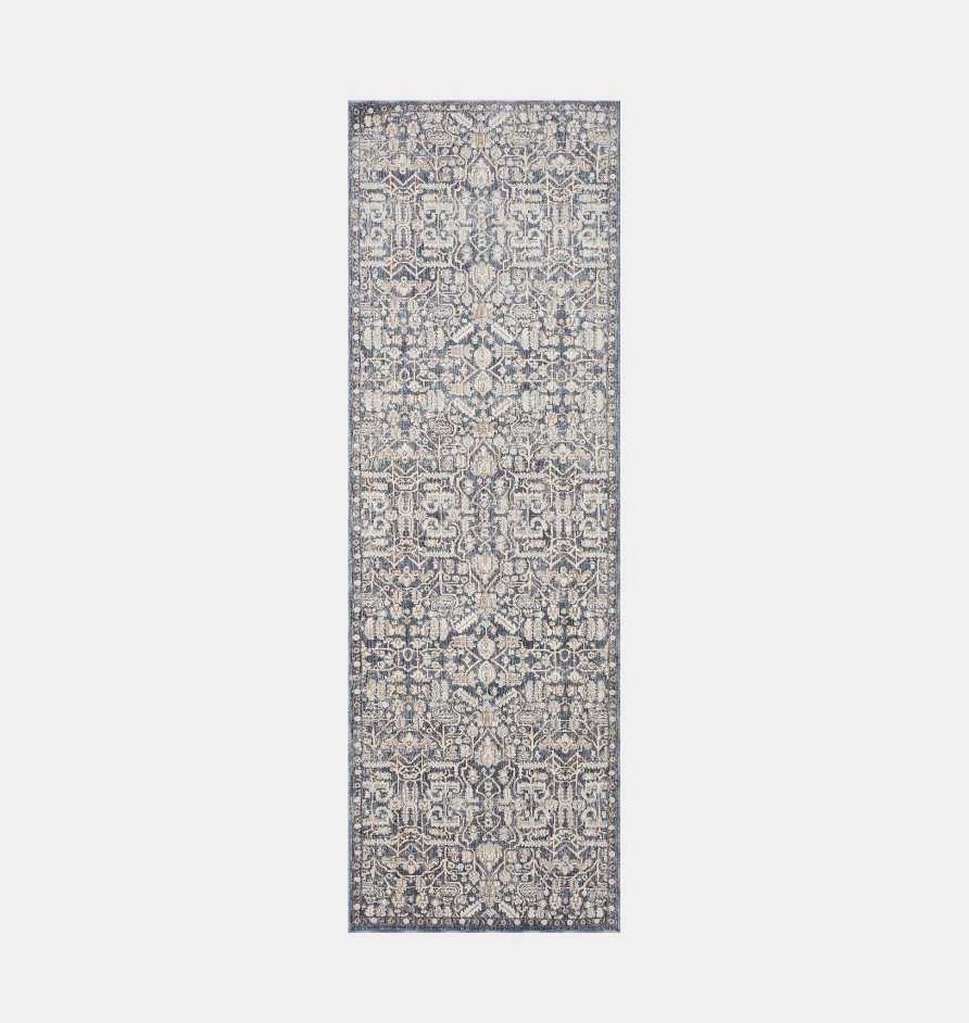 Clearance Amber Lewis x Loloi Zuma Zum-02 Blue / Ivory Area Rug