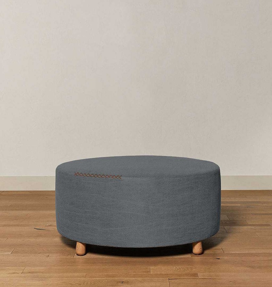 Online Made by Shoppe Footed Topanga Round Ottoman