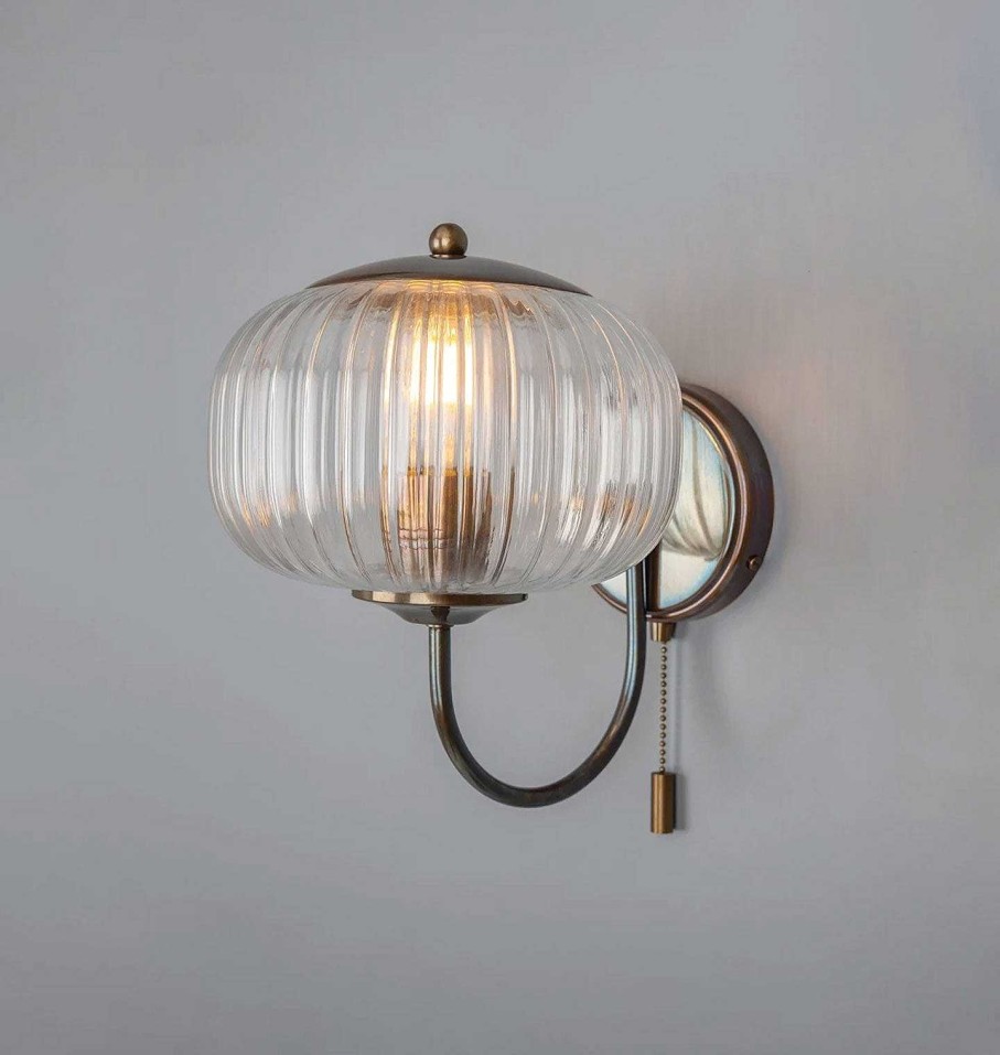 Best Mullan Nehir Sconce Antique Brass