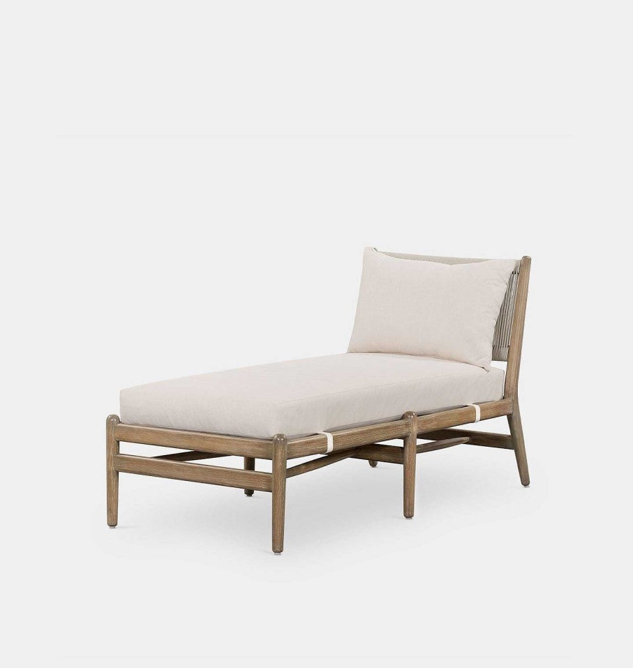 New Austin Co Roselyn Outdoor Chaise Natural