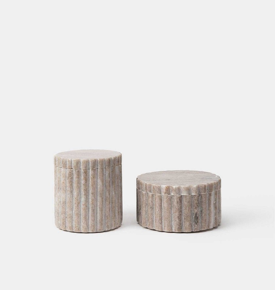 Online Shoppe Amber Interiors Luca Marble Canister