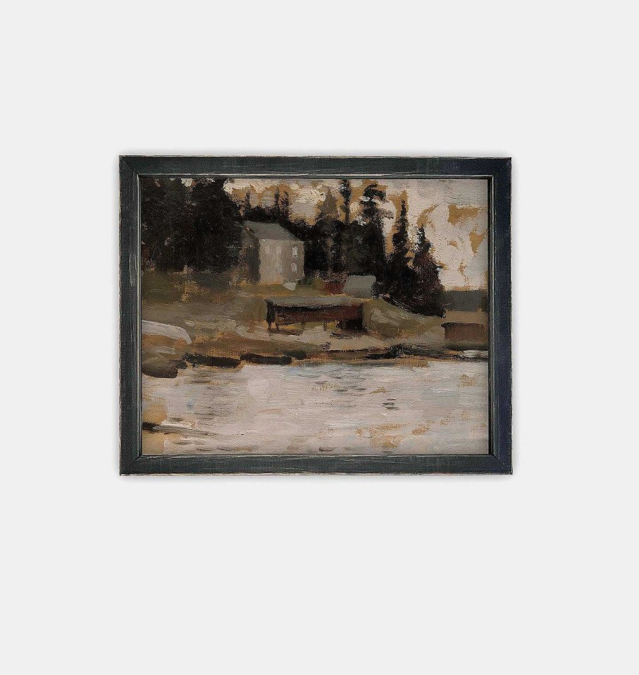 Online Linen + Cloth Landscape Framed Iv