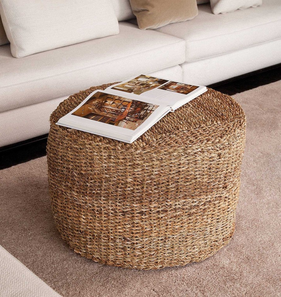 Wholesale Napa Home & Garden Avila Seagrass Ottoman