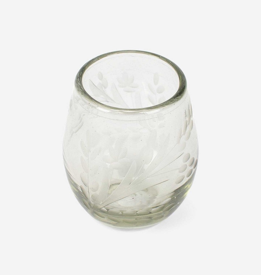 Best Bitters Co. Etched Oval Glass