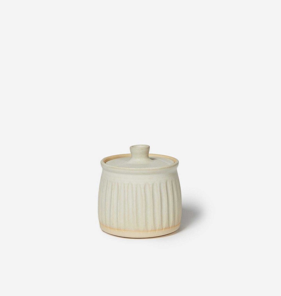 Online Wren Pottery Stoneware Fluted Salt Jar