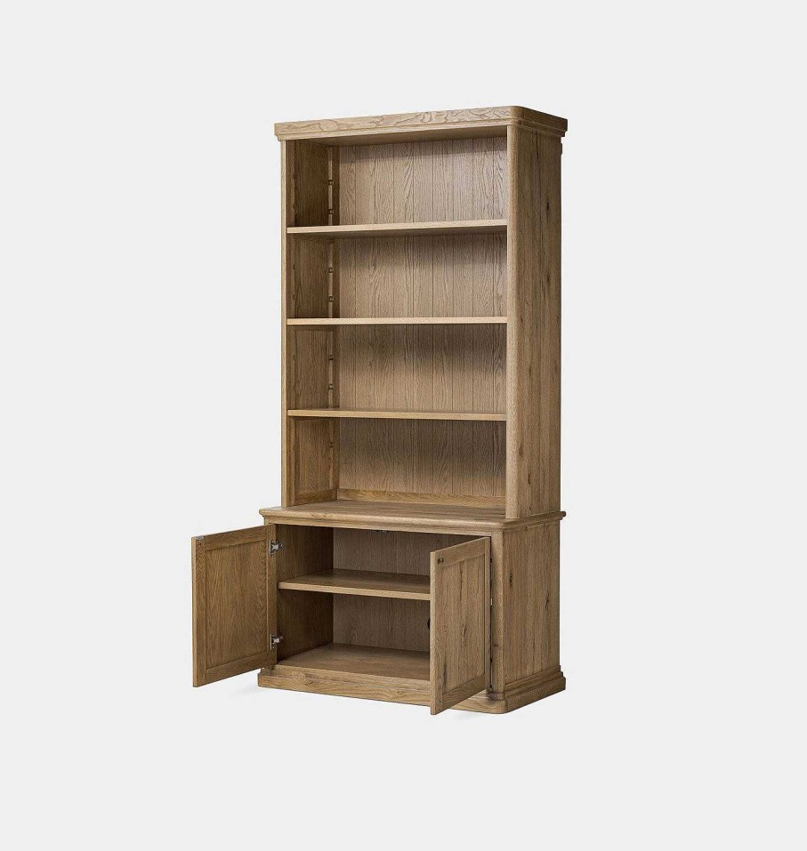 Online Amber Lewis x Four Hands Dumont Bookcase Worn Oak Veneer