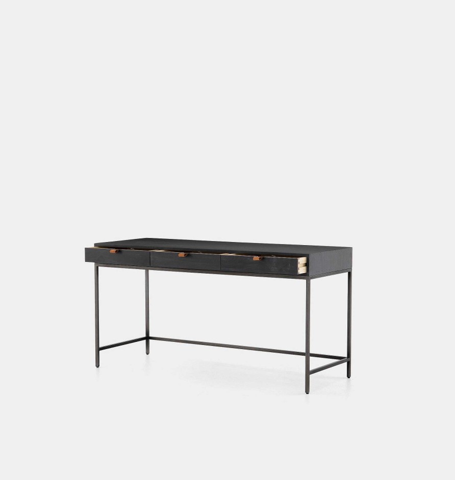 Online Austin Co Hyperion Writing Desk Black,Black Wash Poplar