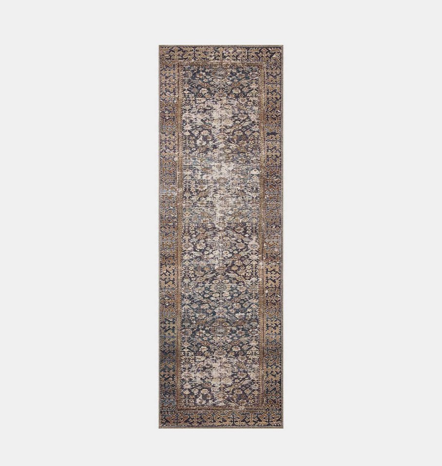 Best Amber Lewis x Loloi Georgie Ger-05 Denim / Spice Area Rug