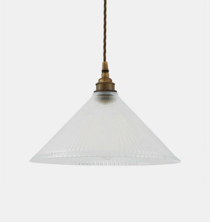 Wholesale Mullan Rebell Coolie Holophane Glass Pendant Light