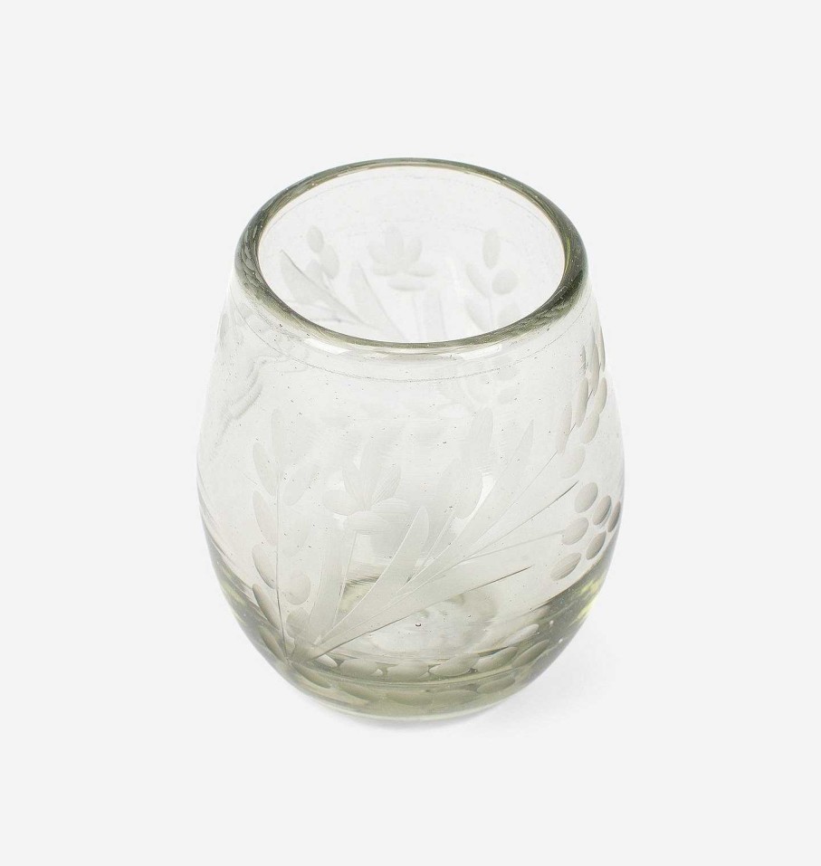 Hot Bitters Co. Etched Oval Glass