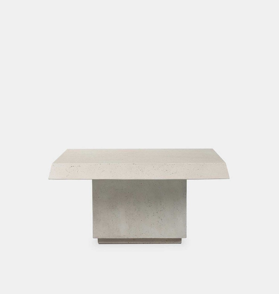 Wholesale Amber Lewis x Four Hands Avila Outdoor Coffee Table Aged White Concrete