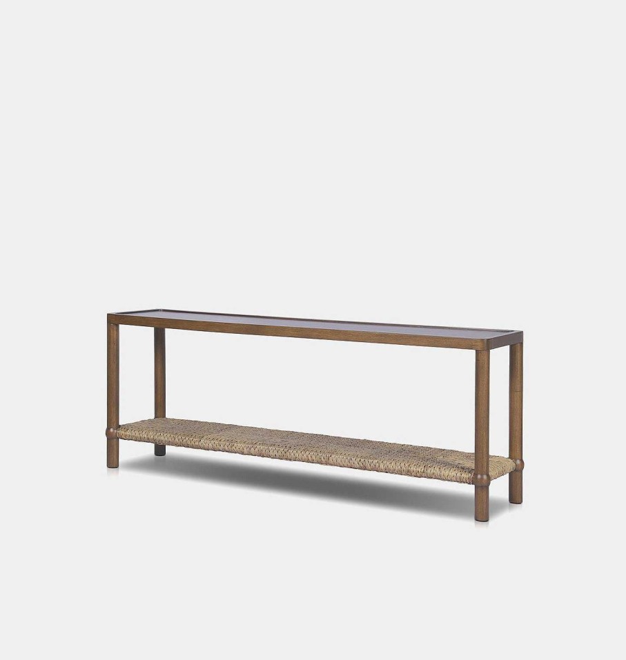 Clearance Amber Lewis x Four Hands Gabriella Console Table Brown Mindi