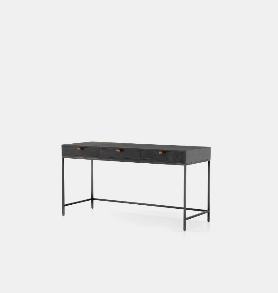 Online Austin Co Hyperion Writing Desk Black,Black Wash Poplar