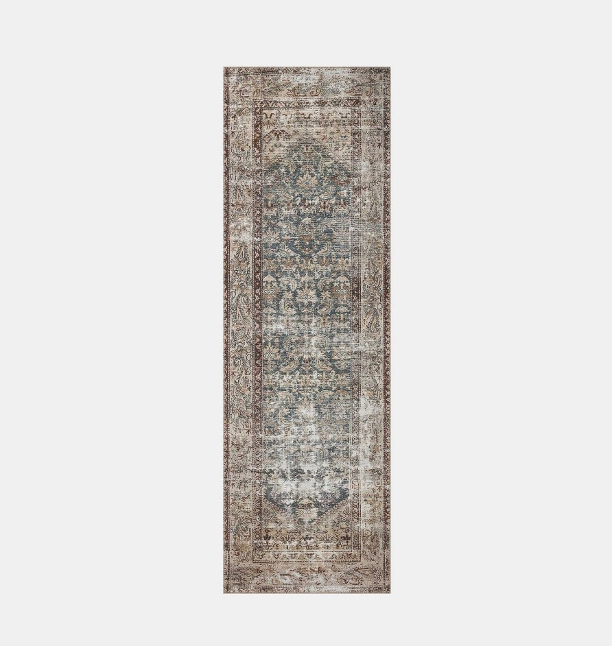 Clearance Amber Lewis x Loloi Georgie Ger-04 Teal / Antique Area Rug