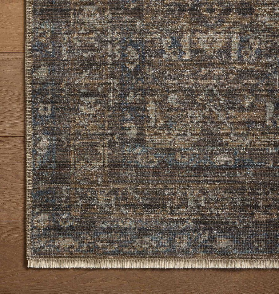 New Loloi Rugs Heritage Her-14 Lagoon / Tobacco Area Rug