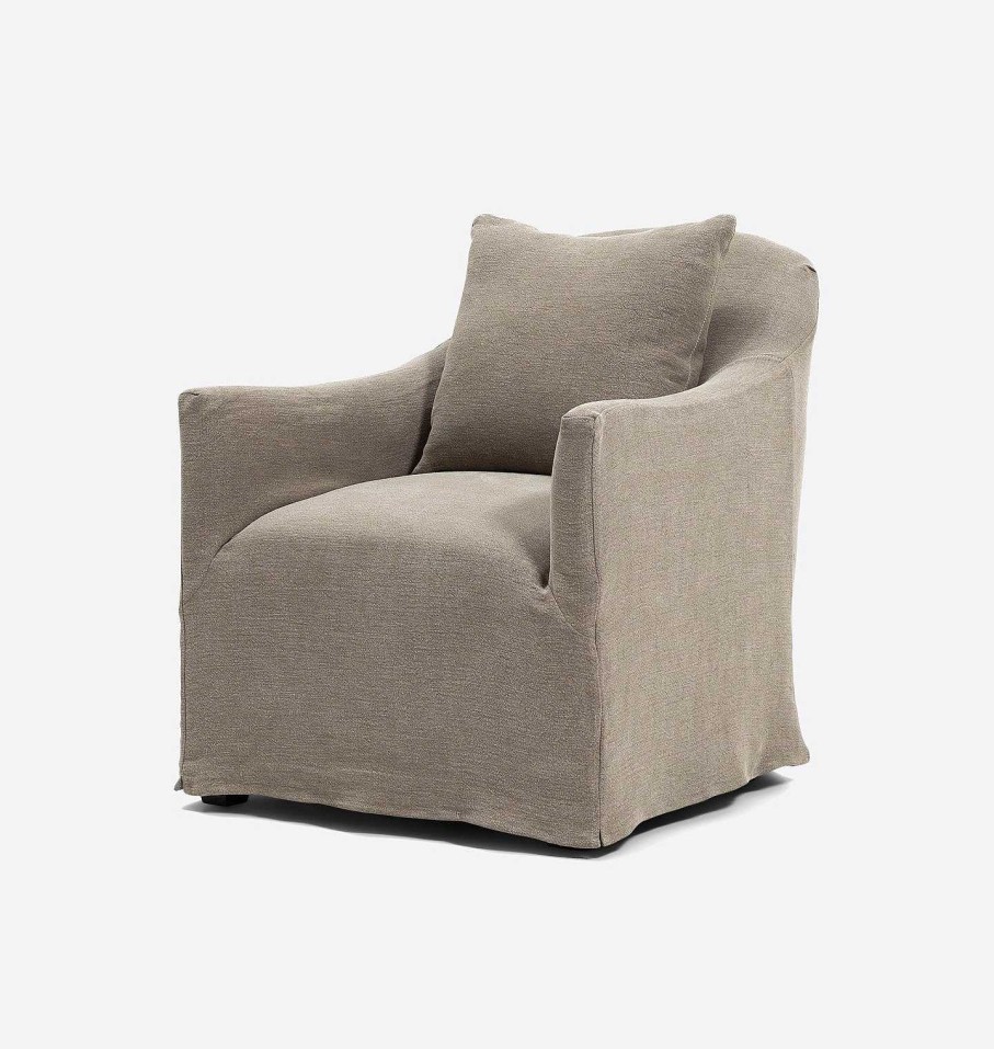 Hot The Rowe Luna Slipcovered Chair Khaki