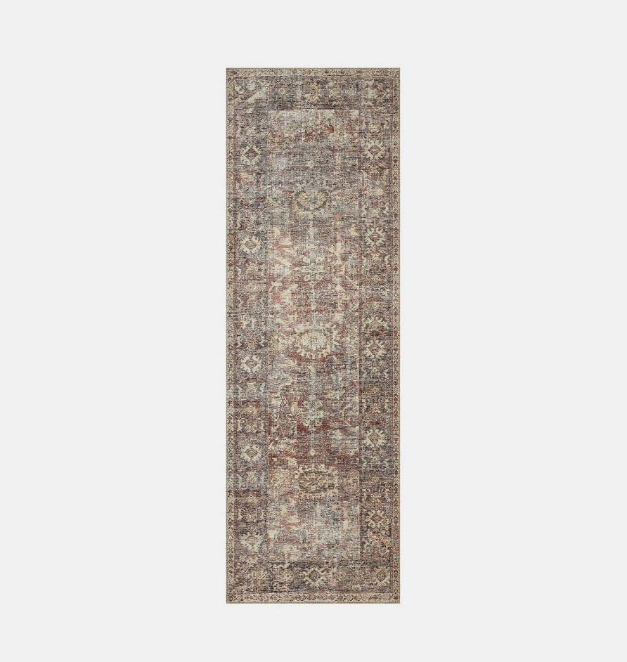 Best Amber Lewis x Loloi Georgie Ger-06 Bordeaux / Antique Area Rug