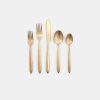 Online Shoppe Amber Interiors Velo Flatware Gold Brush