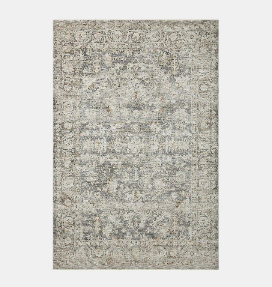 Best Amber Lewis x Loloi Honora Hon-02 Slate / Beige Area Rug