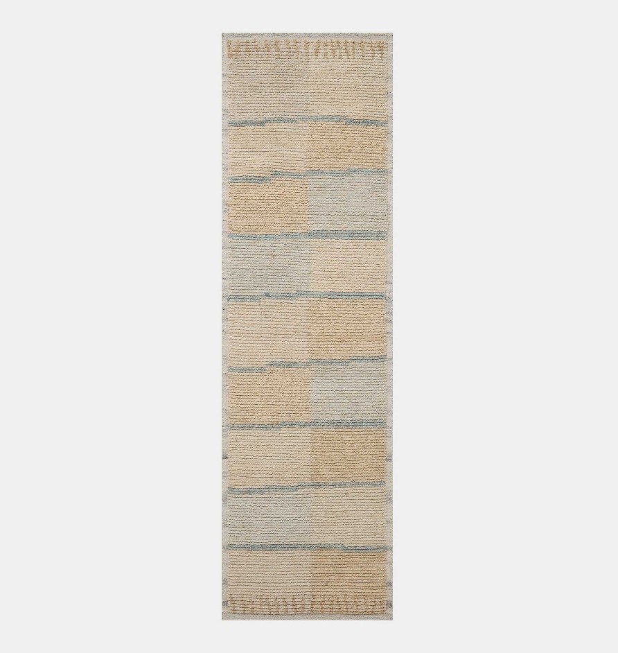 Best Amber Lewis x Loloi Briyana Bri-02 Sky / Wheat Area Rug