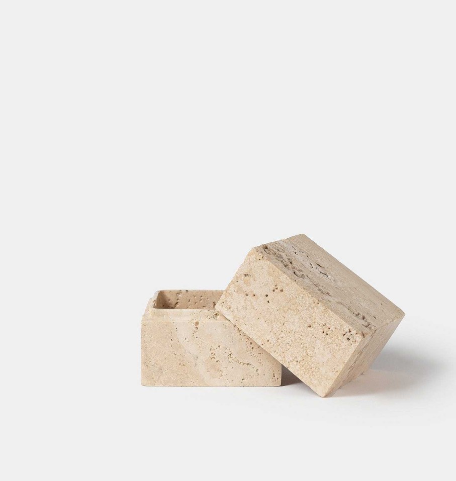 Online Anastasio Home Travertine Cube Box