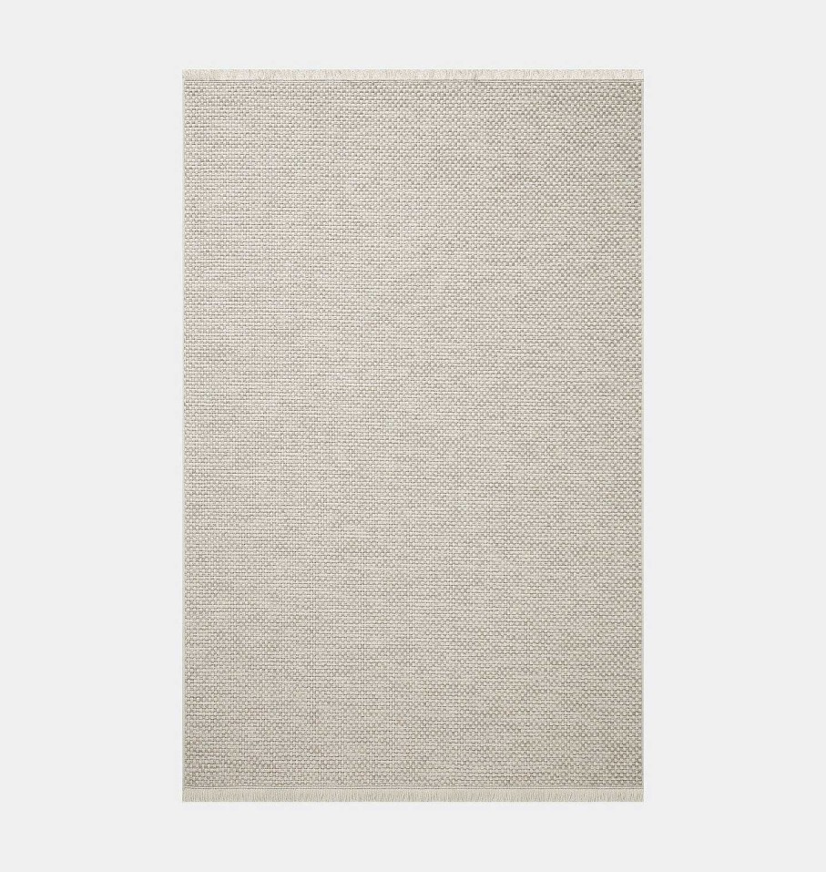 Best Amber Lewis x Loloi Malibu Mab-05 Ivory / Dove Area Rug