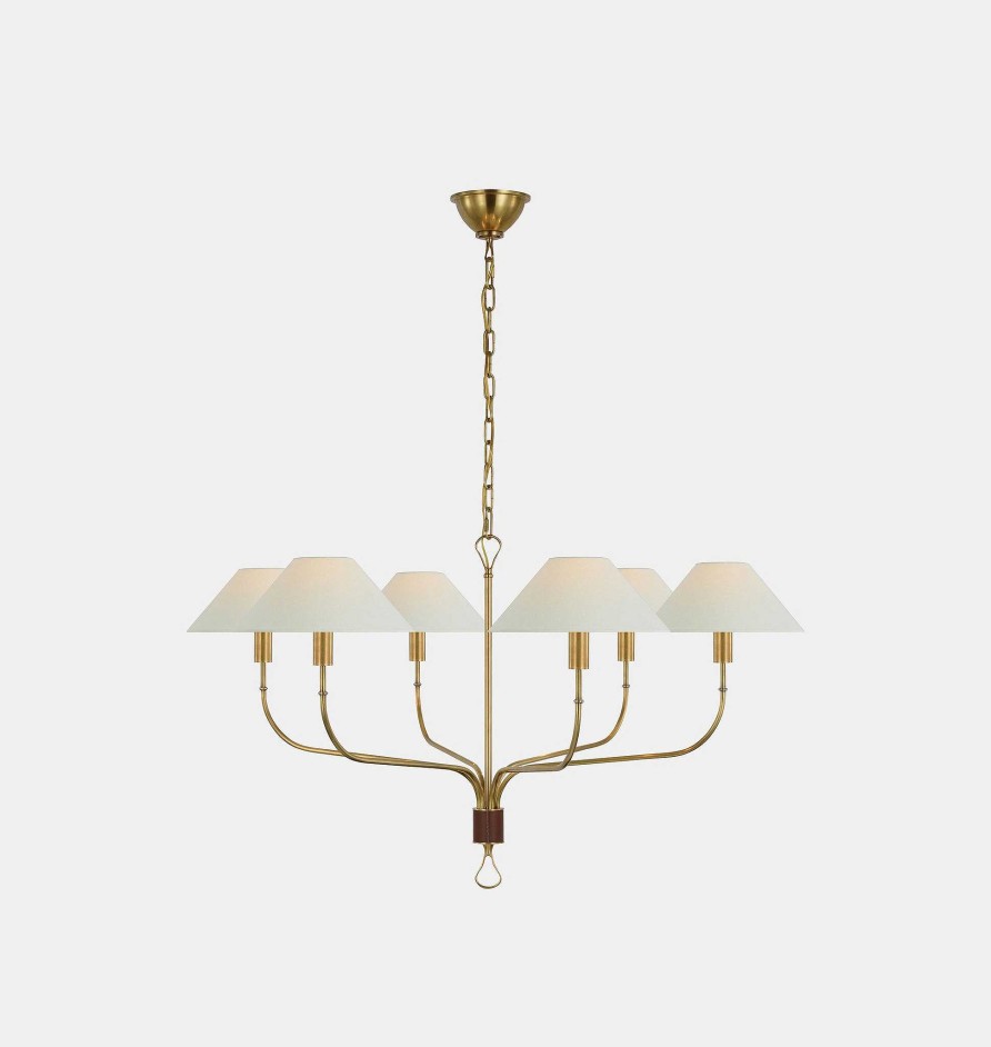 Clearance Amber Lewis for Visual Comfort & Co. Griffin Extra Large Tail Chandelier