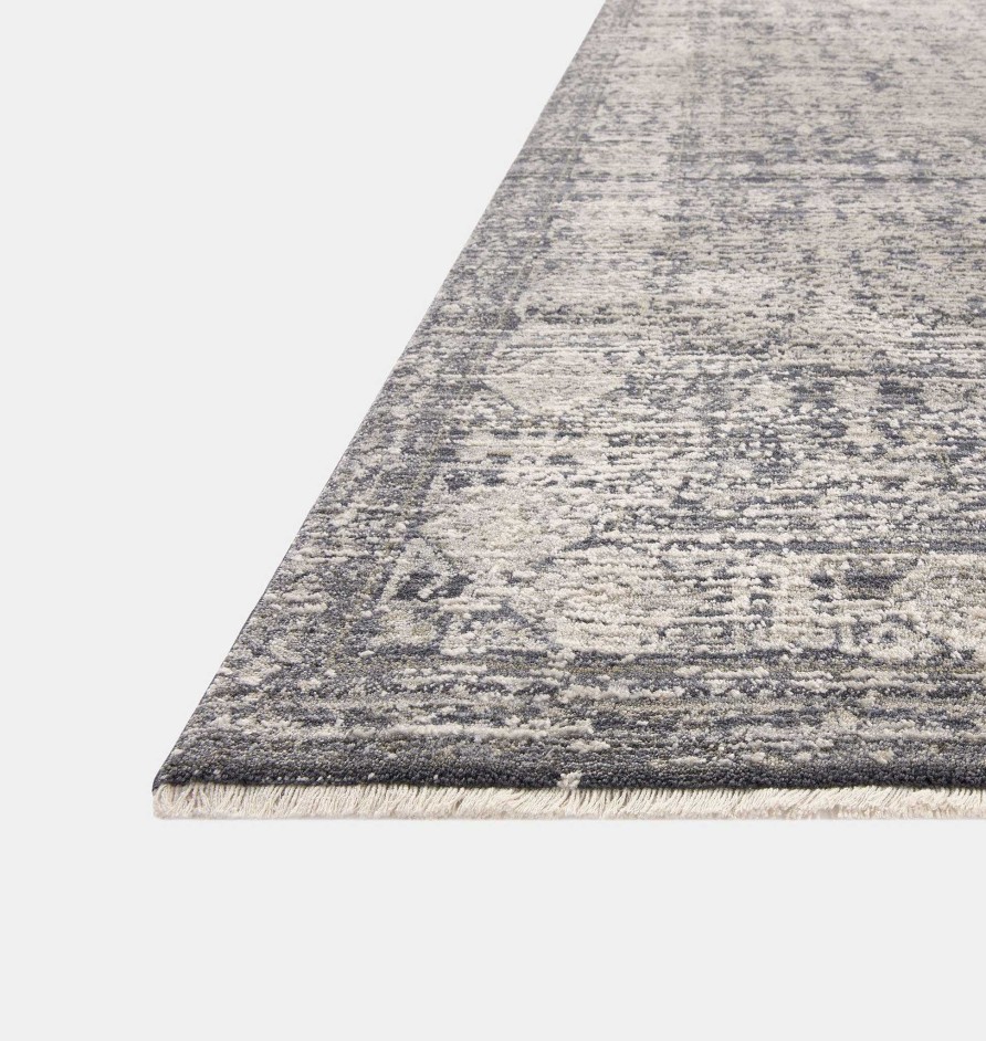 Clearance Amber Lewis x Loloi Alie Ale-03 Charcoal / Dove Area Rug