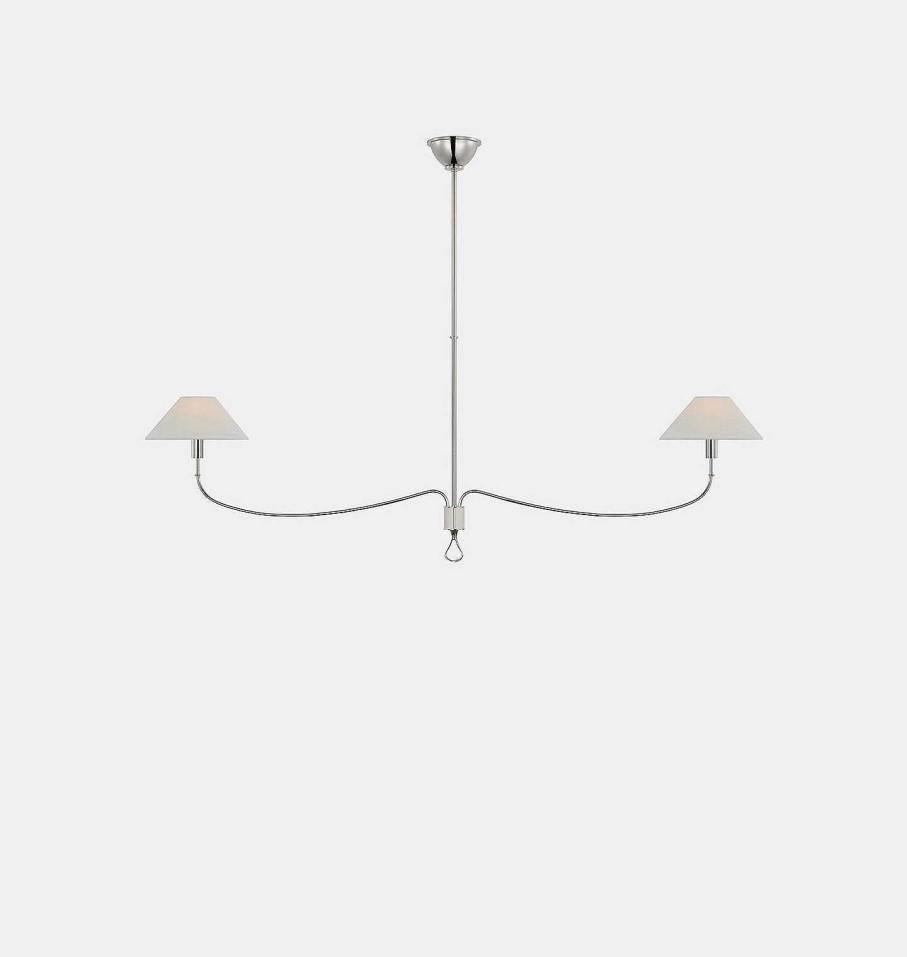 New Amber Lewis for Visual Comfort & Co. Griffin Grande Linear Chandelier