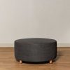 Clearance Made by Shoppe Footed Topanga Round Ottoman