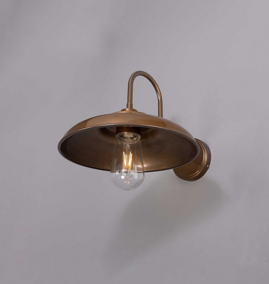 Hot Mullan - Inventory Darya Swan Neck Wall Light Antique Brass