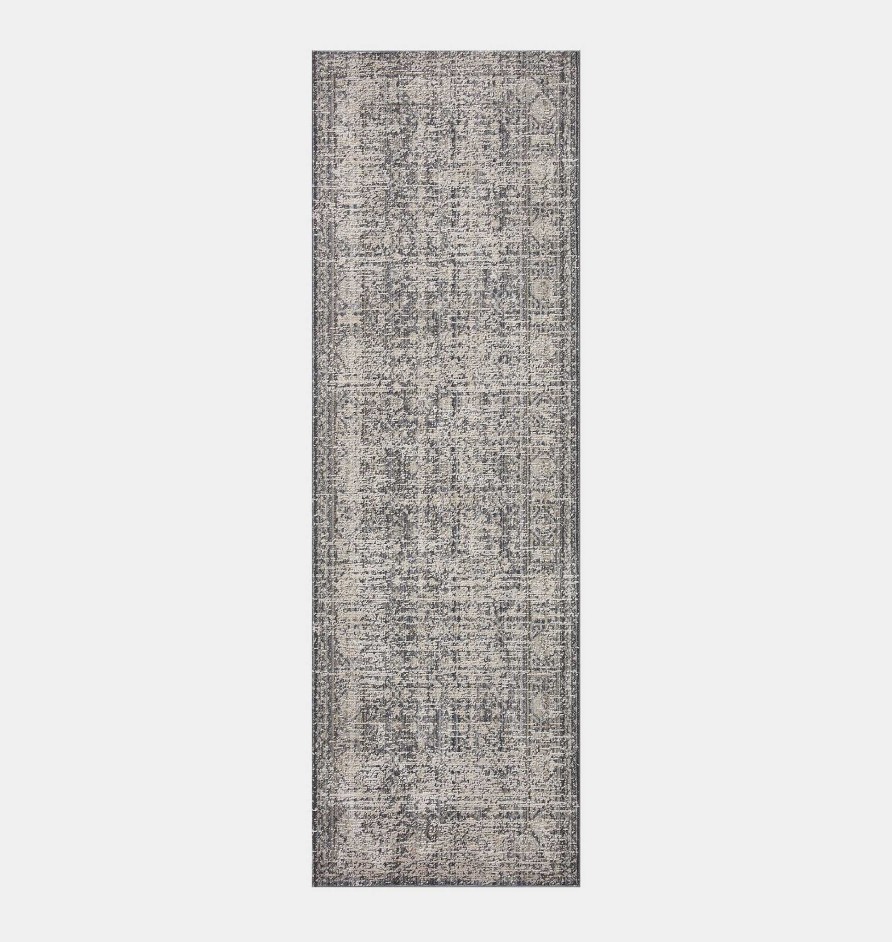 Clearance Amber Lewis x Loloi Alie Ale-03 Charcoal / Dove Area Rug