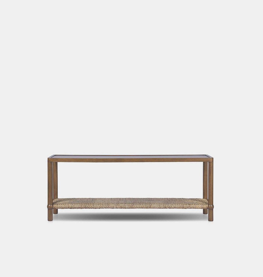 New Amber Lewis x Four Hands Gabriella Console Table Brown Mindi