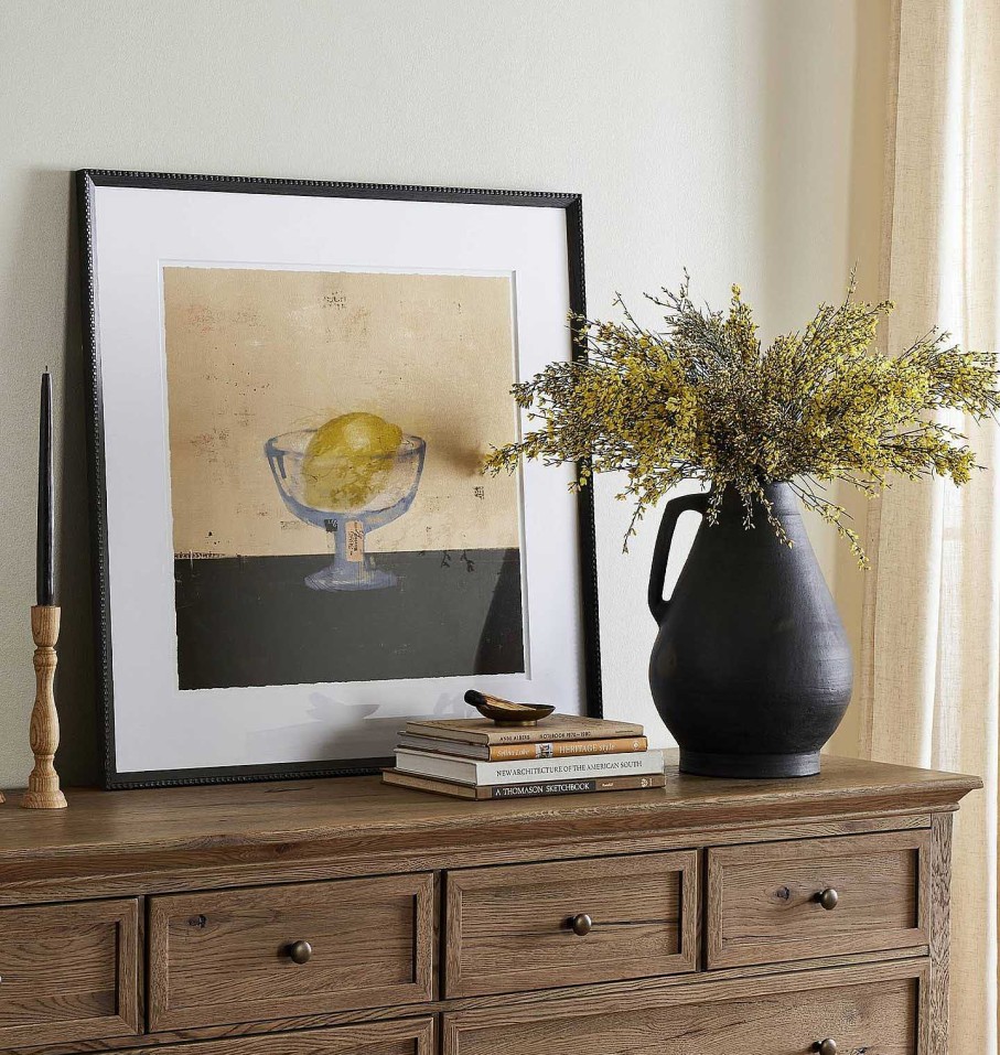 New Amber Lewis x Four Hands Lemon Cup By Coup D'Esprit Framed Print