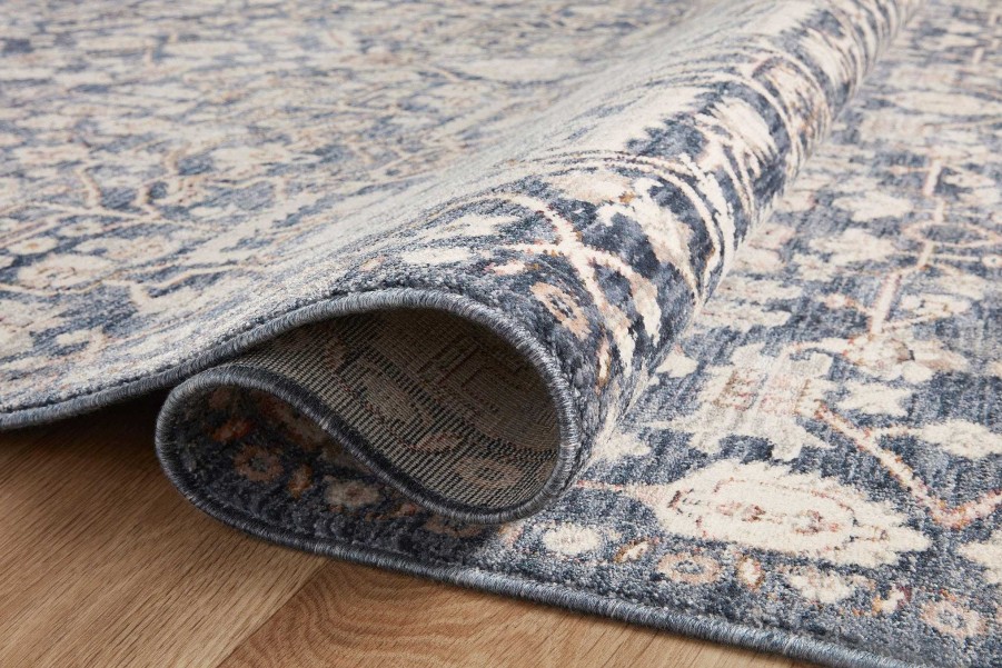 Online Amber Lewis x Loloi Zuma Zum-02 Blue / Ivory Area Rug