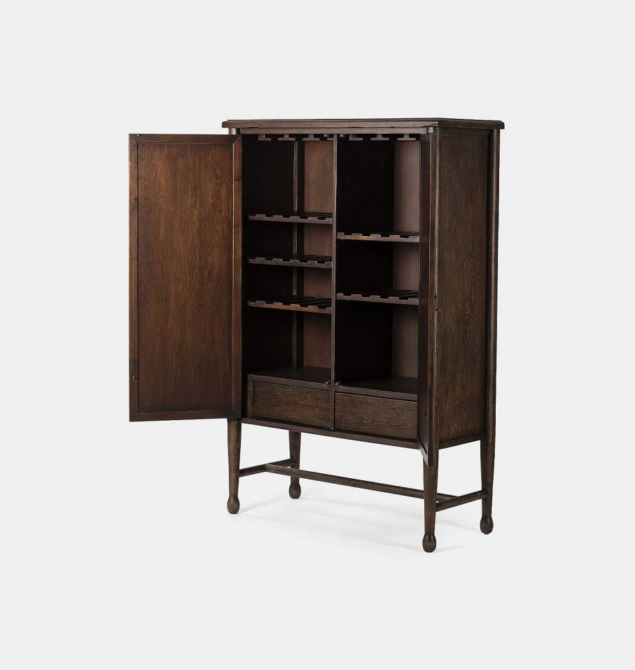 Online Amber Lewis x Four Hands Wilder Bar Cabinet Aged Pine