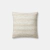 New Amber Lewis x Loloi Zephyr Pillow 18'' X 18'' Ivory / Natural